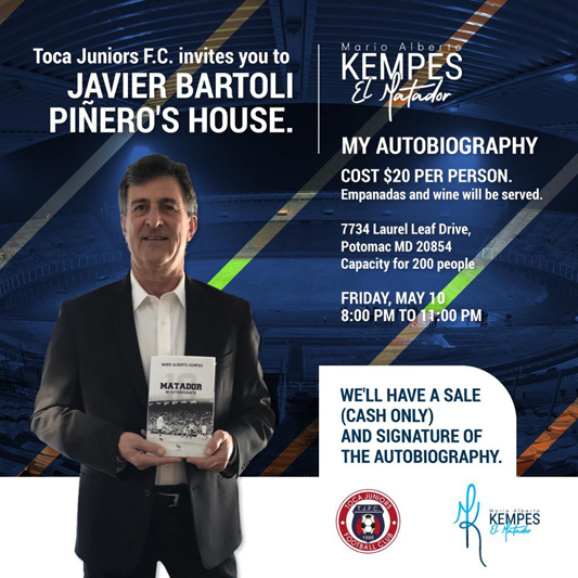 MARIO ALBERTO KEMPES "El Matador" 
presents his autobiography