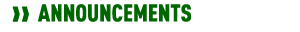 Announcements